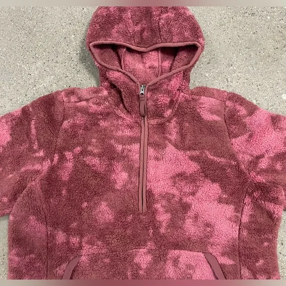The North Face Printed Campshire Pullover Pink Camo Fleece Hoodie 2.0 size XL - Picture 7 of 12